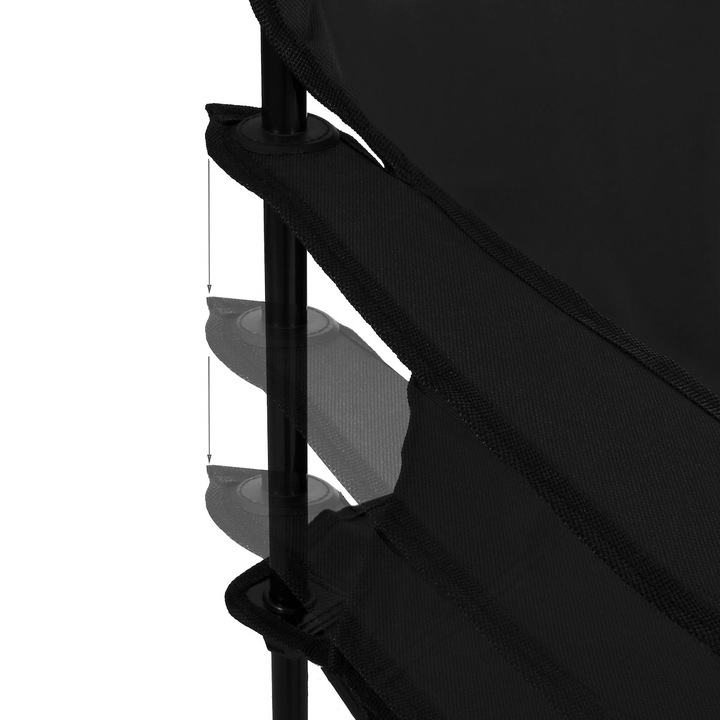 KRZESŁO TURYSTYCZNE WĘDKARSKIE SKŁADANE DUŻE FOTEL XXL KRZESEŁKO KEMPINGOWE