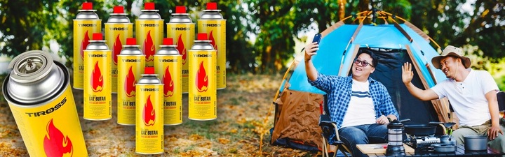 PALNIK GAZOWY OPALARKA LUTLAMPA + 6 x KARTUSZE GAZY NABOJE + RĘKAWICE