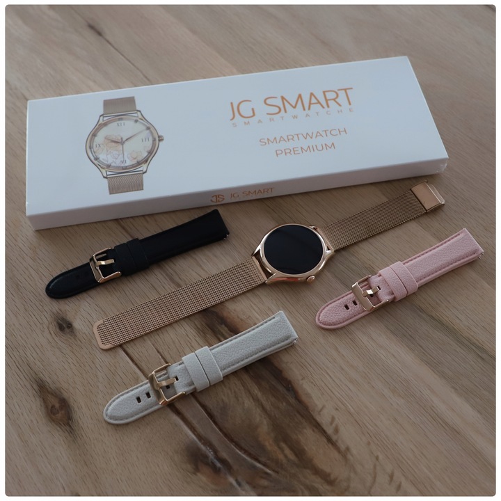 SMARTWATCH DAMSKI ZEGAREK PL MENU POWIADOMIENIA ROZMOWY SMART WATCH 4 PASKI