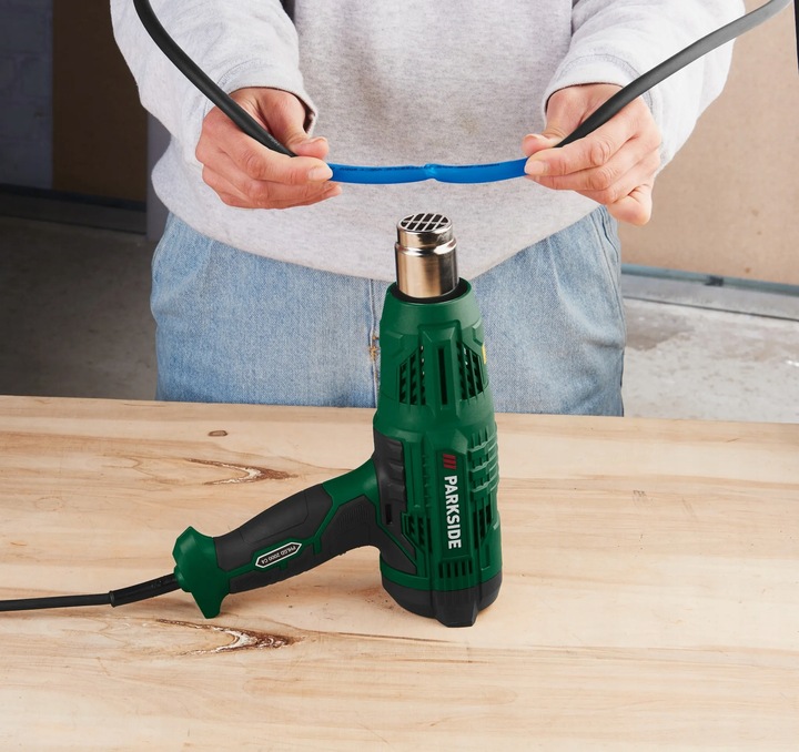 PARKSIDE MOCNA Opalarka PHLGD 2000W WYŚWIETLACZ LCD + 4 DYSZE