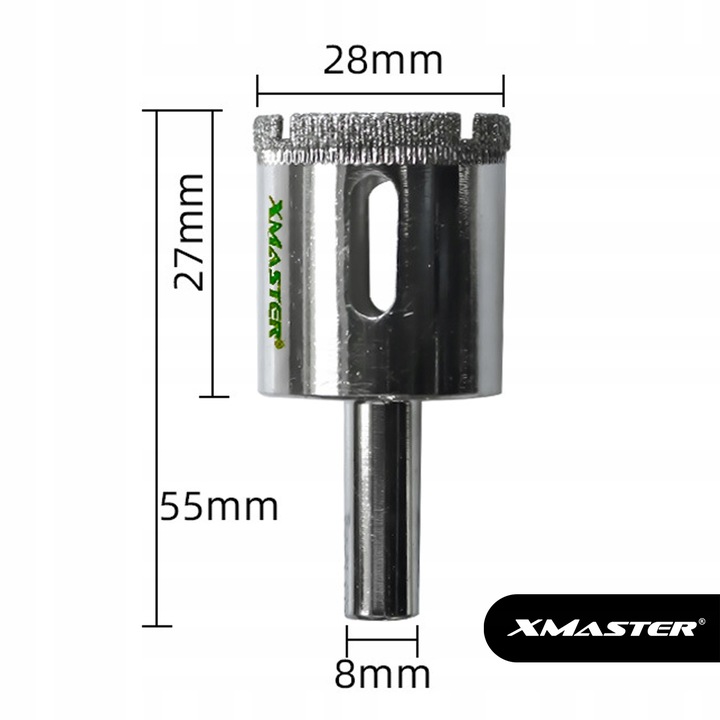 OTWORNICA DIAMENTOWA KORONKA DO PŁYTEK GLAZURY GRESU ZESTAW ⌀ 6-68mm