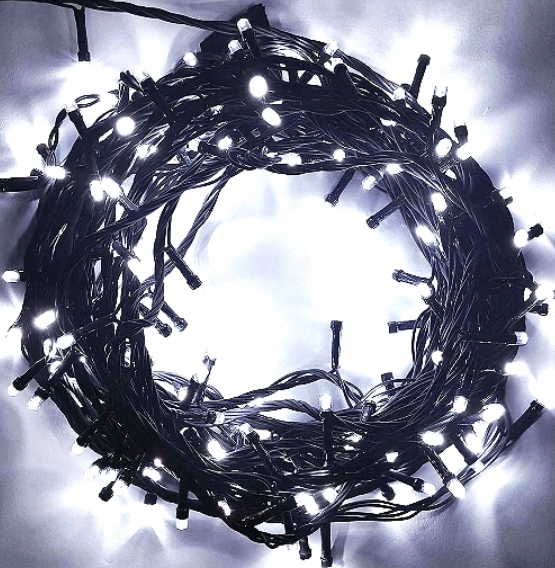LAMPKI CHOINKOWE 500 LED ZEW/WEW BIAŁE ZIMNE