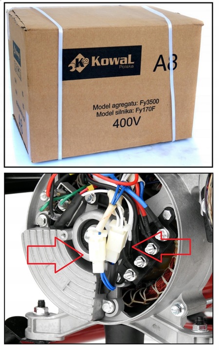 PROFESJONALNY AGREGAT PRĄDOTWÓRCZY 5,2kW prądu AVR+ MIEDZIANY STOJAN