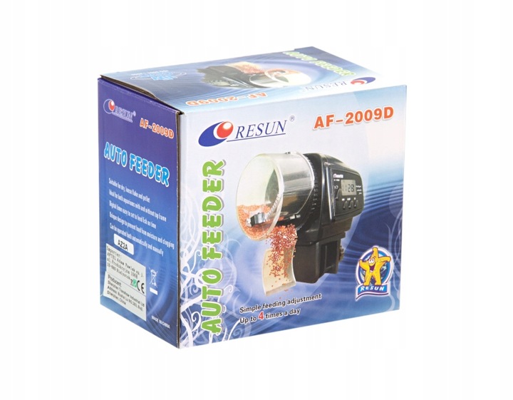 Automatyczny karmnik dla ryb LCD dozownik karmidło IDEALNY W CZASIE URLOPU