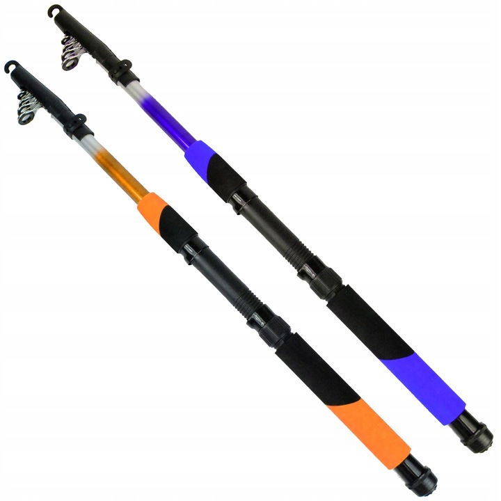 ZESTAW WĘDKARSKI 2x Wędka 2x Kołowrotek pokrowiec na spławik spinning