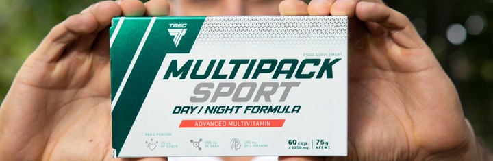 WITAMINY I MINERAŁY DLA SPORTOWCÓW Trec Multipack Sport Day/Night 60 kaps
