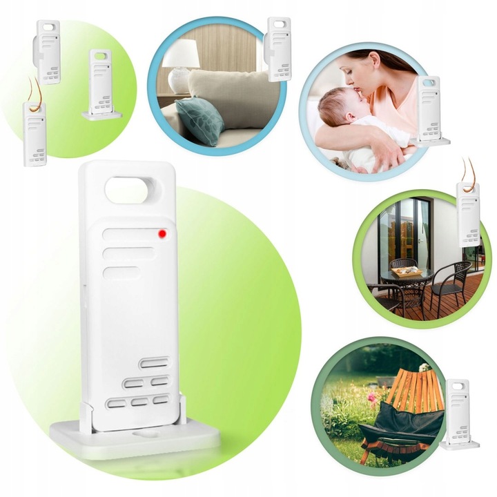 BEZPRZEWODOWA STACJA POGODOWA POGODY HIGROMETR + CZUJNIK