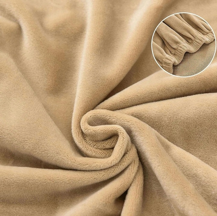 POKROWIEC NA KRZESŁO WELUR UNIWERSALNY POKROWCE NA KRZESŁA WELUROWY GRAFIT