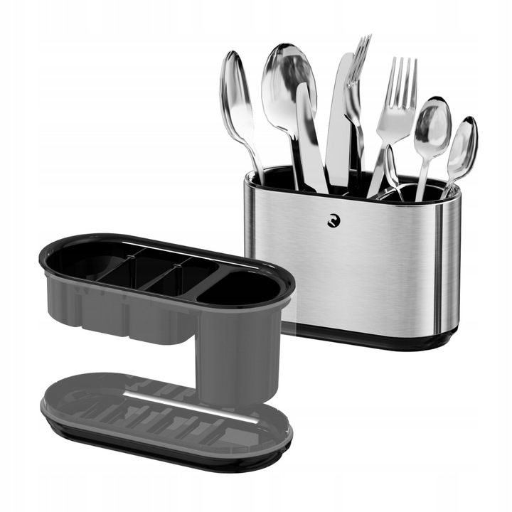 OCIEKACZ NA SZTUĆCE STAL NIERDZEWNA KUCHENNY POJEMNIK ORGANIZER