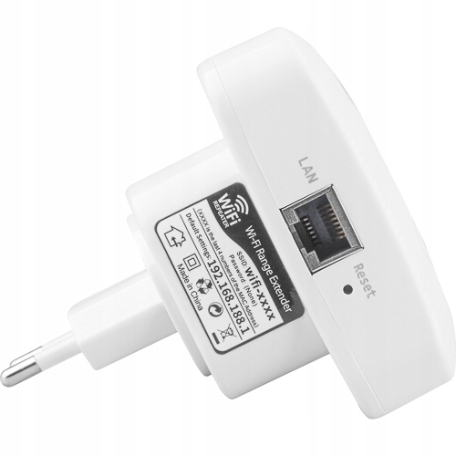 N300 WZMACNIACZ SYGNAŁU SIECI WiFi REPEATER EXTENDER SLIM liteOS 300Mbps