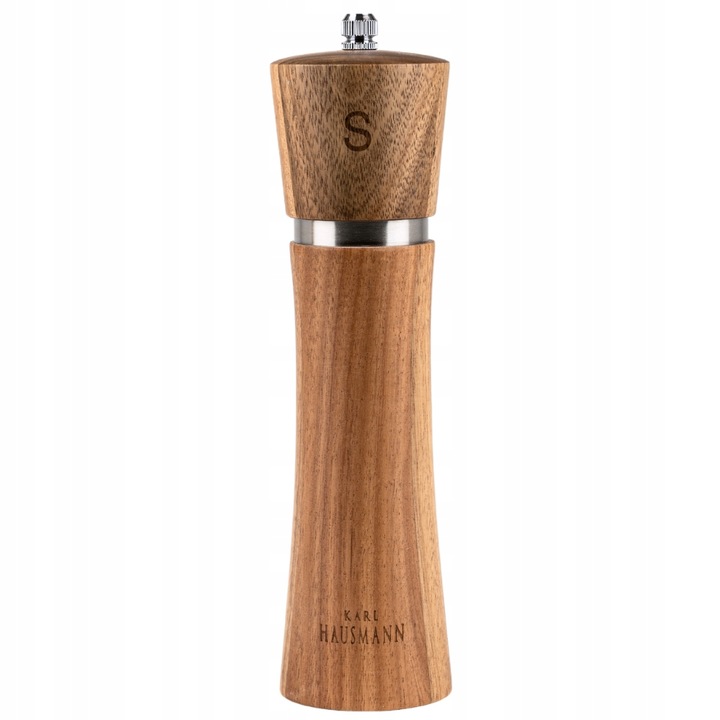 MŁYNEK RĘCZNY DO SOLI i PIEPRZU DREWNIANY ZESTAW 2 KARL HAUSMANN
