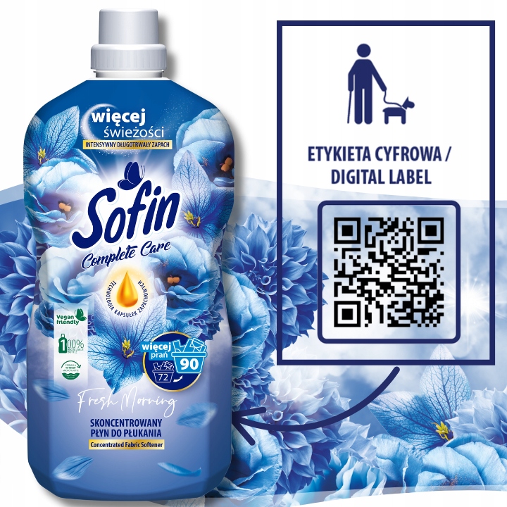 Sofin Płyn do Płukania Tkanin Mix 360pr 1,8l x5szt