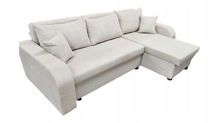 Narożnik rozkładany z funkcją spania - PALERMO sztruks, 2 pojemniki