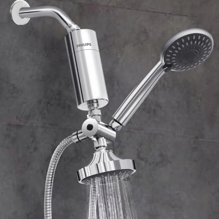 Filtr do wody prysznicowy PHILIPS AWP1775CH, kolor chrom, filtracja 50 000l