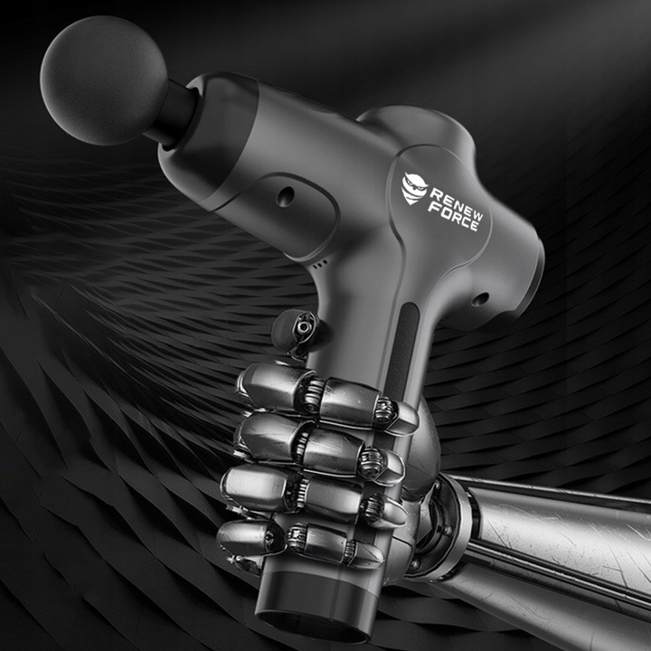 PISTOLET DO MASAŻU masażer do pleców ciała nóg karku stóp +10 KOŃCÓWEK 120W