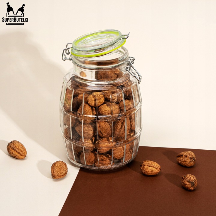 SŁÓJ SZKLANY 3L DUŻY POJEMNIK WECK NA PRZETWORY Z ZAMKNIĘCIEM