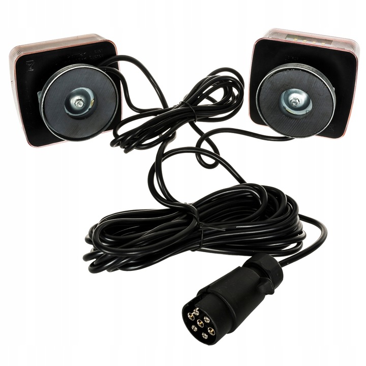 ZESTAW LAMP LED PRZYCZEPY PRZYCZEPKA NA MAGNES Z PRZEWODEM 7.5 M