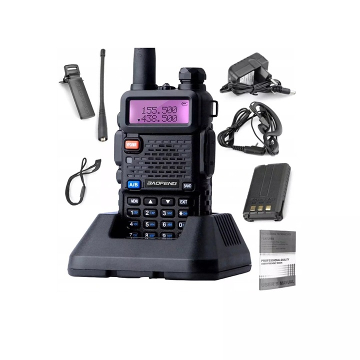 Baofeng UV-5R 5W Radio SKANER POLICJA PKP PSP OSP