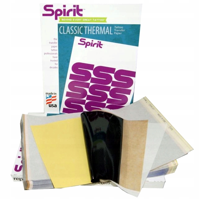 SPIRIT THERMAL CLASSIC | KALKA TERMICZNA | do odbijania wzoru tatuażu | 10x