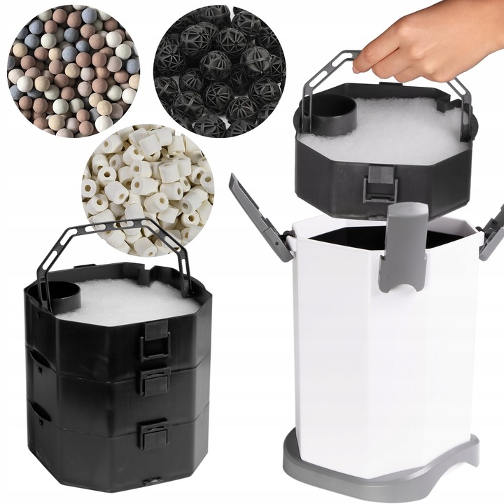 CICHY KUBEŁKOWY FILTR 100–250L 3-KOSZOWY ENERGOOSZCZĘDNY KRUGER MEIER