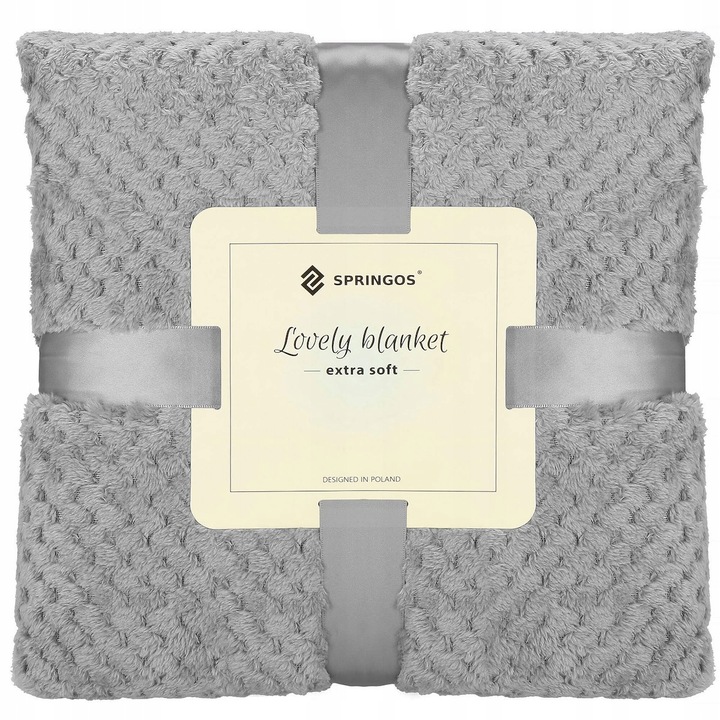 GRUBY KOC CIEPŁY NARZUTA DWUSTRONNA NA ŁÓŻKO KANAPĘ 150x200 cm PLED MIĘKKI