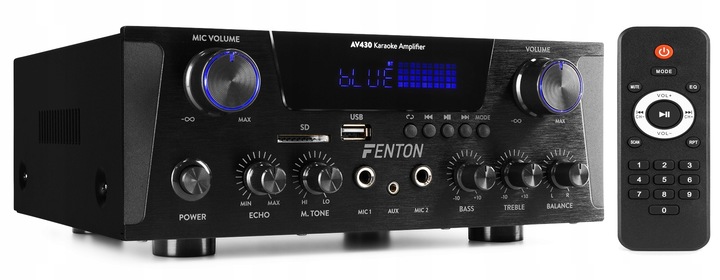 KOLUMNY ESTRADOWE 600W WZMACNIACZ CYFROWY BT RADIO