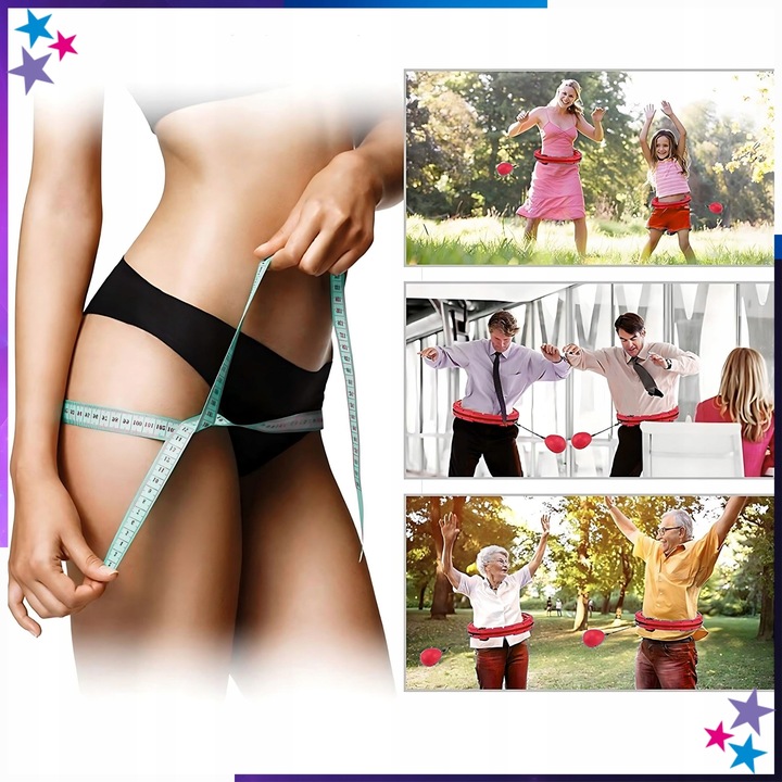 HULA HOP Z OBCIĄŻENIEM Odchudzające Obciążnikiem Smart z Wypustkami HULAHOP