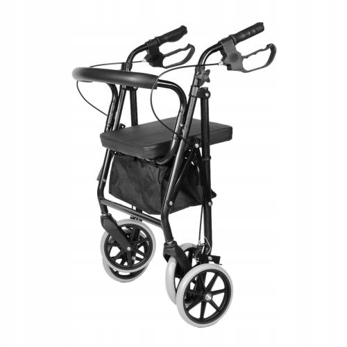 CHODZIK REHABILITACYJNY BALKONIK WÓZEK DLA SENIORA KOSZYK PCHACZ 136KG