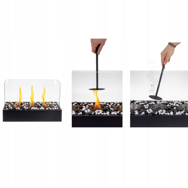 Biokominek Wolnostojący do Domu Bezdymny Bio Kominek na Bioetanol +