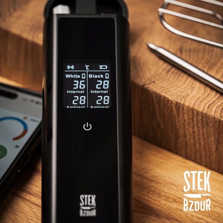 2x Bezprzewodowy Termometr Kuchenny Cyfrowy do Mięsa Steków STEK BZDUR