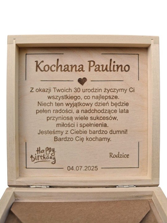 PUDEŁKO NA PIENIĄDZE URODZINY 1-99 PAMIĄTKA URODZINOWA