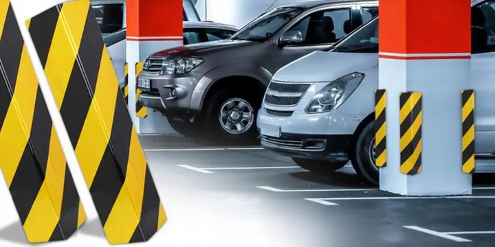 NAROŻNIK ODBOJNIK OCHRONNY na ścianę garażu parking mata 50x20x1,5