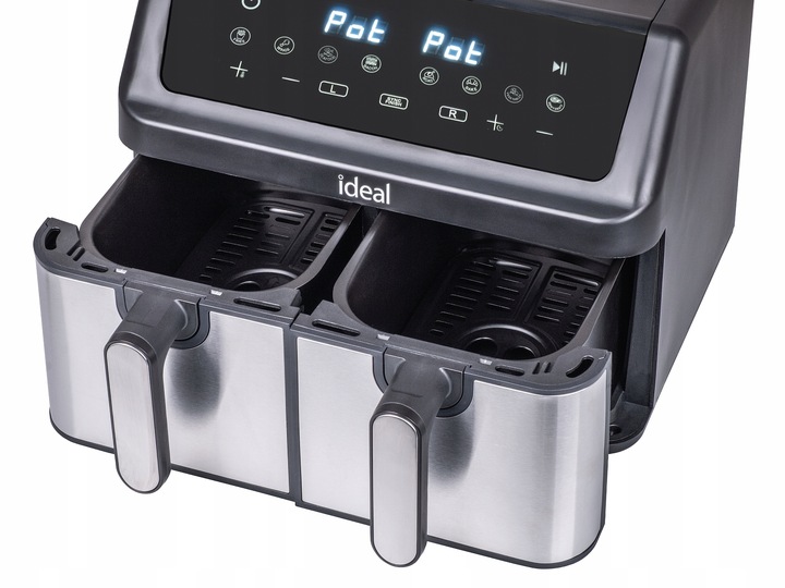 FRYTKOWNICA BEZTŁUSZCZOWA AIR FRYER IDEAL PODWÓJNA 9L