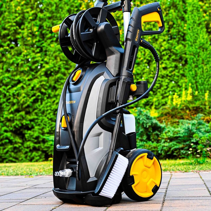 Myjka ciśnieniowa pompa mosiężna 3200W Indukcja 350bar ZESTAW PRO