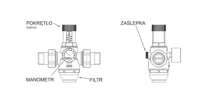 HERZ Membranowy reduktor ciśnienia 1 2682 12 3/4''
