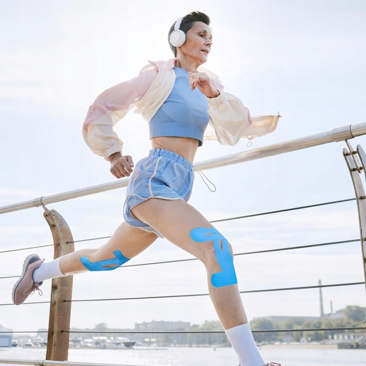 WYSOKIEJ JAKOŚCI TAŚMA KINEZJOLOGICZNA na ciało kolano 12 PCS