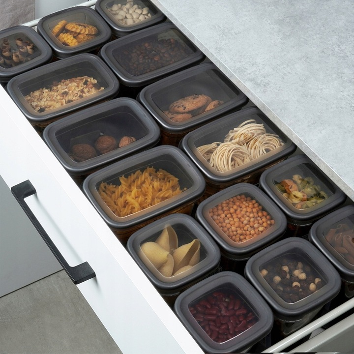 12x Pojemniki KUCHENNE produkty sypkie żywność kawę cukier sól makaron