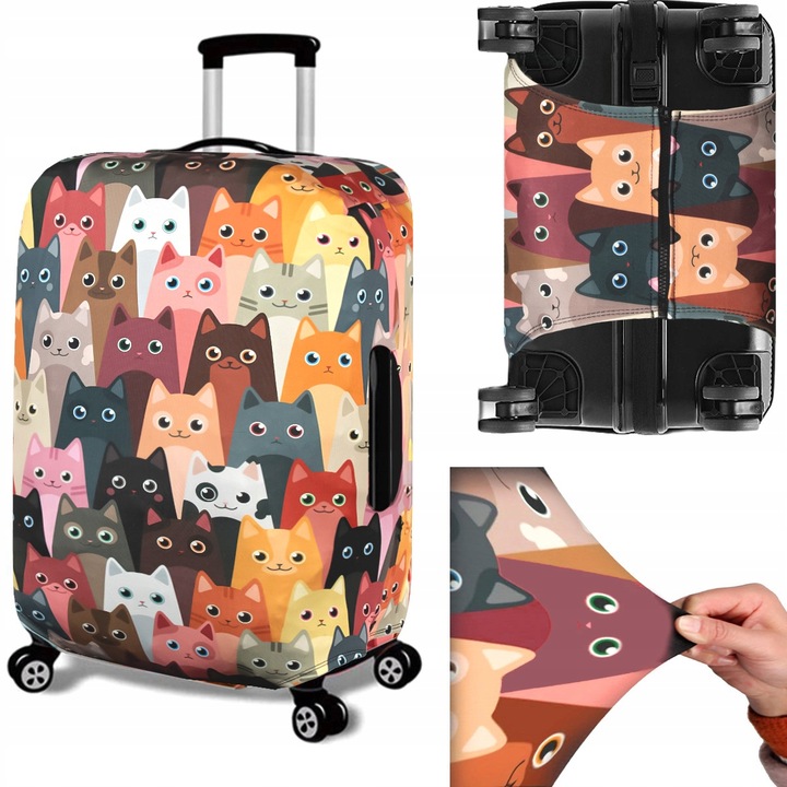 Pokrowiec Na Walizkę Podróżną Ochronny Etui Rozmiar L Duży Bagaż 70x50x30cm