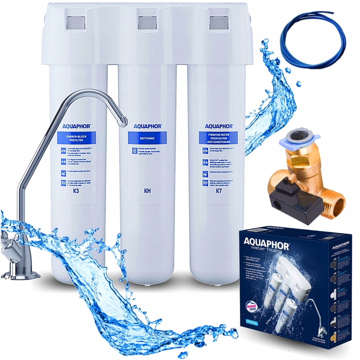 Filtr podzlewozmywakowy do wody AQUAPHOR Kryształ H z wkładami K5 KH