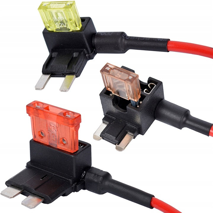 3x Przejściówka do bezpieczników adapter bypass + 3x bezpiecznik