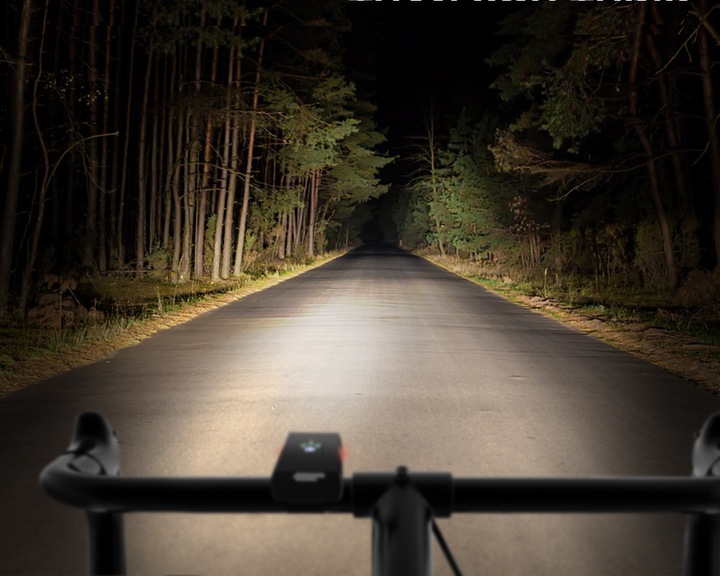 MOCNA LED LAMPKA ROWEROWA ACU USB PRZÓD + TYŁ