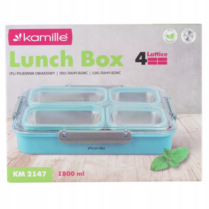 POJEMNIK OBIADOWY TERMOS NA ŻYWNOŚĆ OBIAD LUNCH BOX KAMILLE