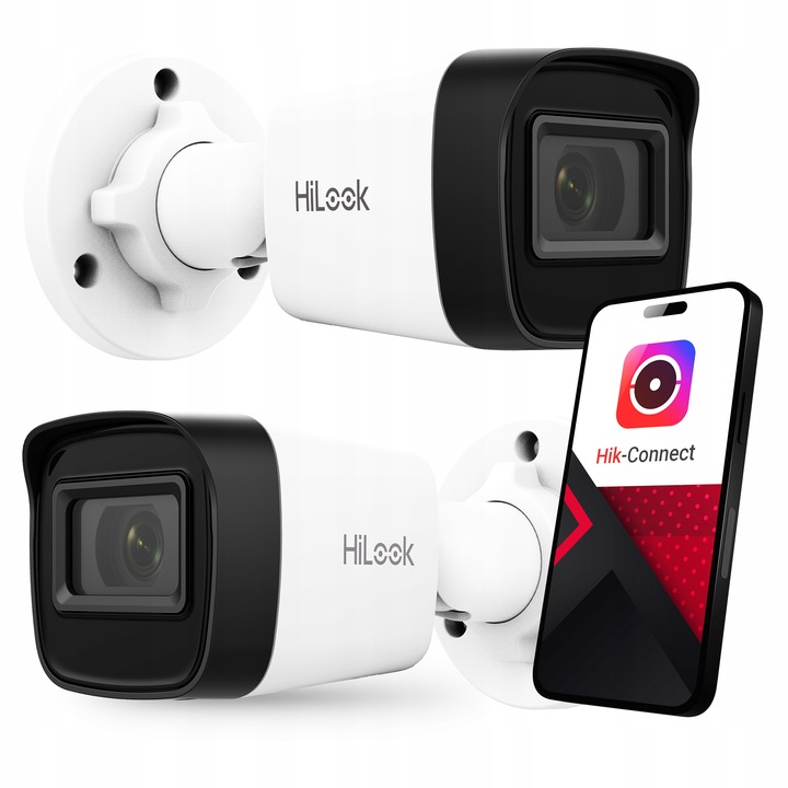 Kamera zewnętrzna IP 2K+ 4MPx PoE HiLook IPCAM-B4-P Aplikacja Podgląd