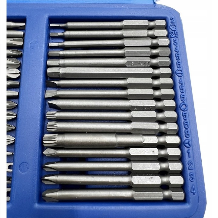 ZESTAW BITÓW DŁUGICH UDAROWYCH DO WKRĘTARKI BITY 75mm + UCHWYT 50EL