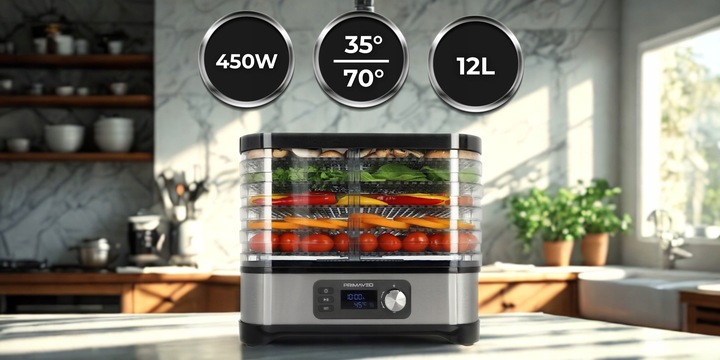 Suszarka do Grzybów Owoców Warzyw Spożywcza Termoobieg SMART 6 Sit