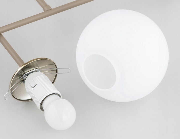 KLOSZ DO LAMPY SUFITOWEJ WISZĄCEJ PODŁOGOWEJ NOCNEJ SZKLANA KULKA E27