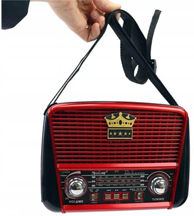 RADIO RETRO PRZAENOŚNE KUCHENNE SOLAR BLUETOOTH AKUMULATOR USB