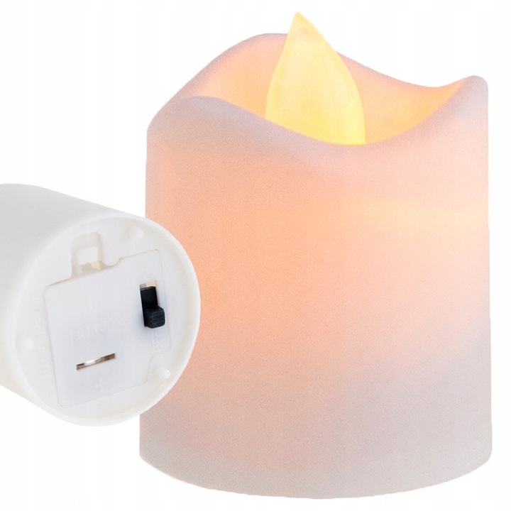 12x ŚWIECZKA LED LAMPKA WKŁAD DO ZNICZA TEALIGHT LAMPIONÓW DEKORACJI