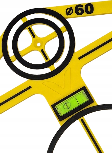 Szablon wzornik otworów GEBERIT do płytek toaleta mocny łazienka