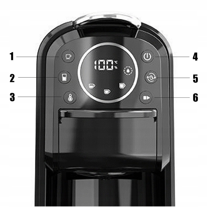 EKSPRES DO KAWY KAPSUŁKI NESPRESSO DOLCE GUSTO KAWA MIELONA 3W1 1400W